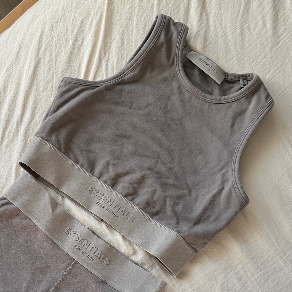 FEAR OF GOD ESSENTIALS
Taupe Cotton Tank Top
